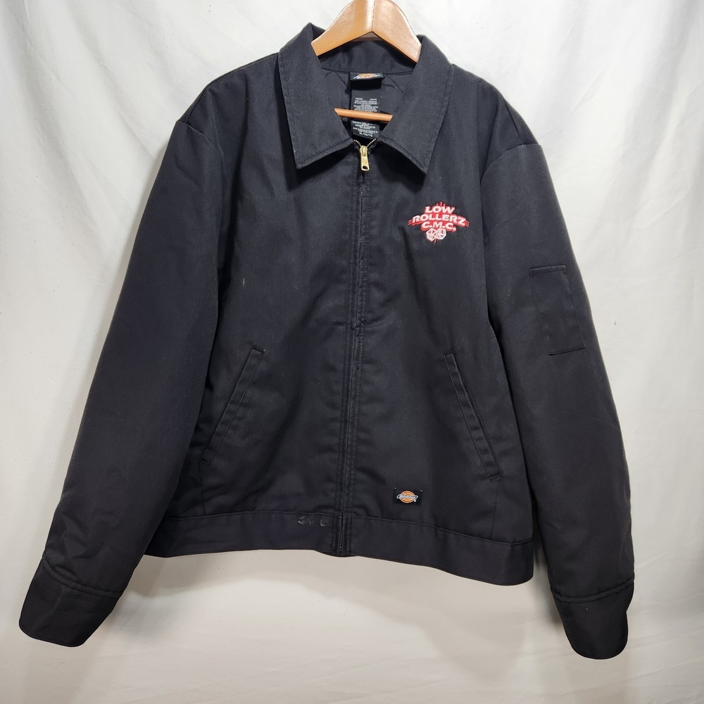 Dickies Jacket Low Rollers St Charles MO Size XL Black Quilted Lined